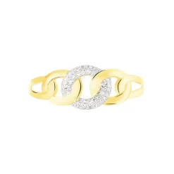 Histoire d'Or Bague Maillons Or Jaune Diamant Outlet