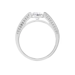 Histoire d'Or Bague Malou Argent Blanc Oxyde De Zirconium Best