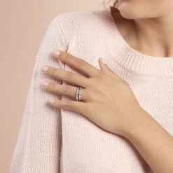 Histoire d'Or Bague Malou Argent Blanc Oxyde De Zirconium Best