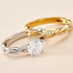 Histoire d'Or Bague Manille Argent Bicolore Oxyde De Zirconium Outlet