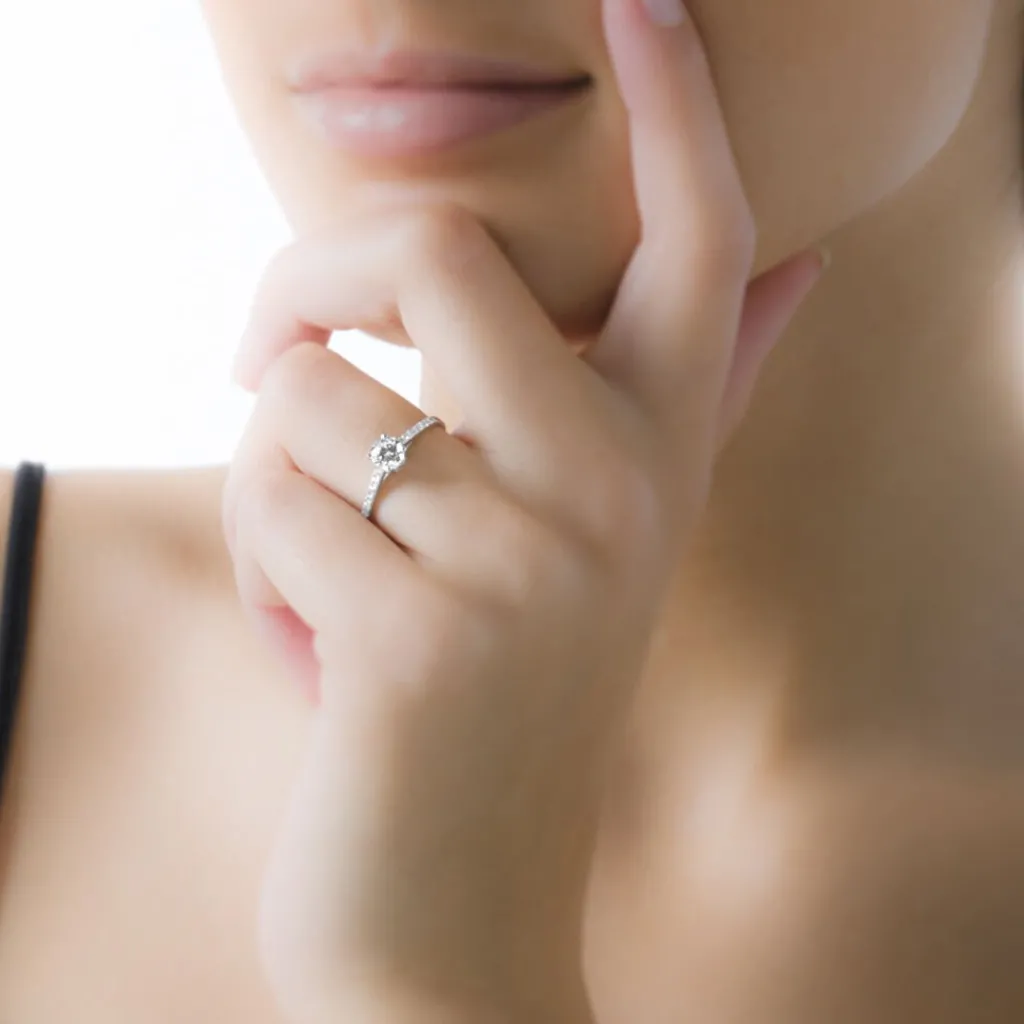 Histoire d'Or Bague Manon Or Blanc Amethyste Discount