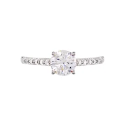 Histoire d'Or Bague Manon Or Blanc Oxyde Clearance