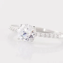 Histoire d'Or Bague Manon Or Blanc Oxyde Clearance