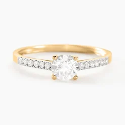 Histoire d'Or Bague Manon De Zirconium or jaune oxyde