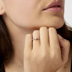 Histoire d'Or Bague Manon De Zirconium or jaune oxyde