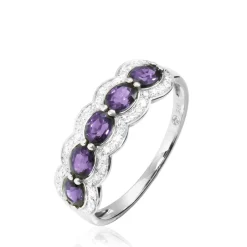 Histoire d'Or Bague Margaux Or Blanc Amethyste Et Diamant Sale
