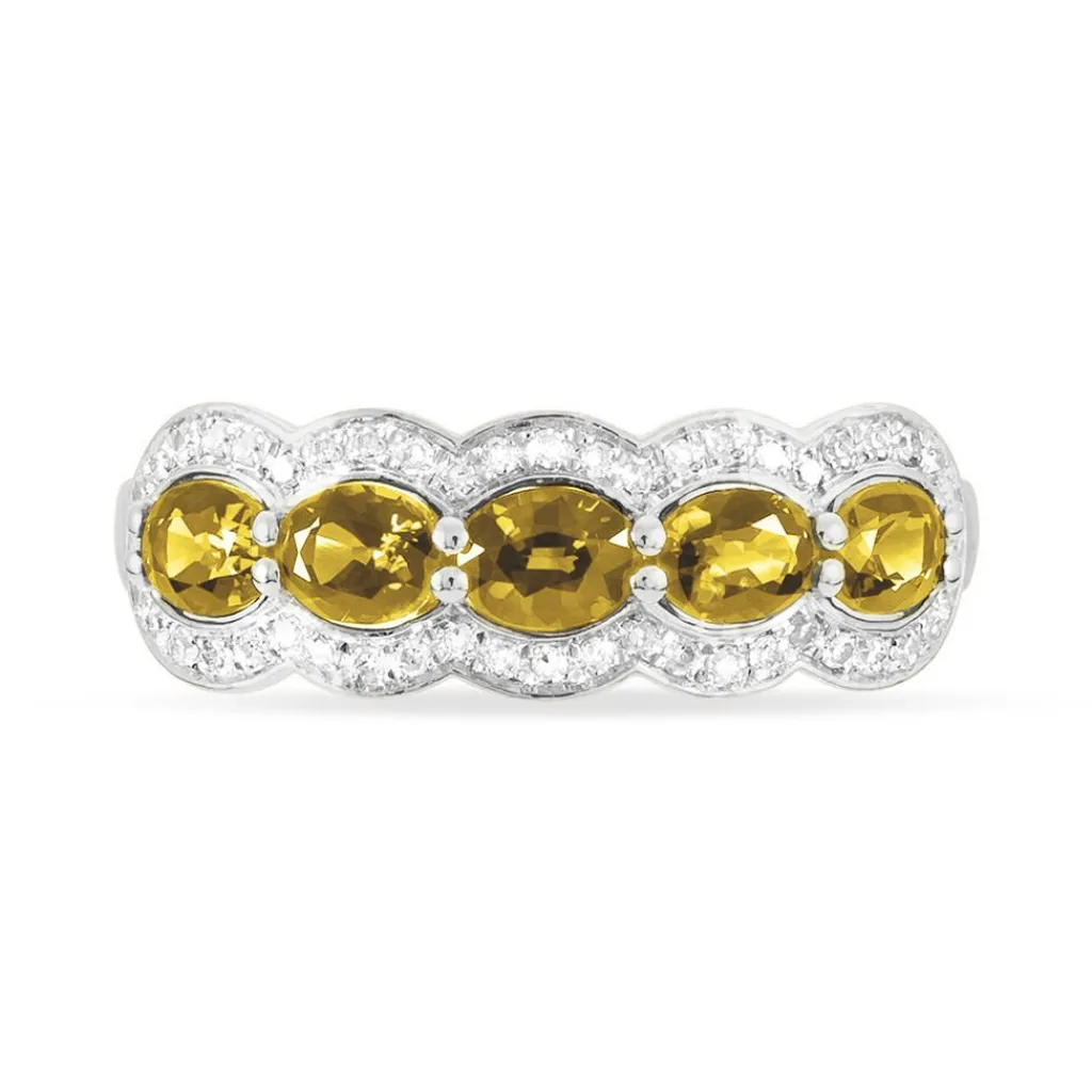 Histoire d'Or Bague Margaux Or Jaune Citrine Et Diamant Sale