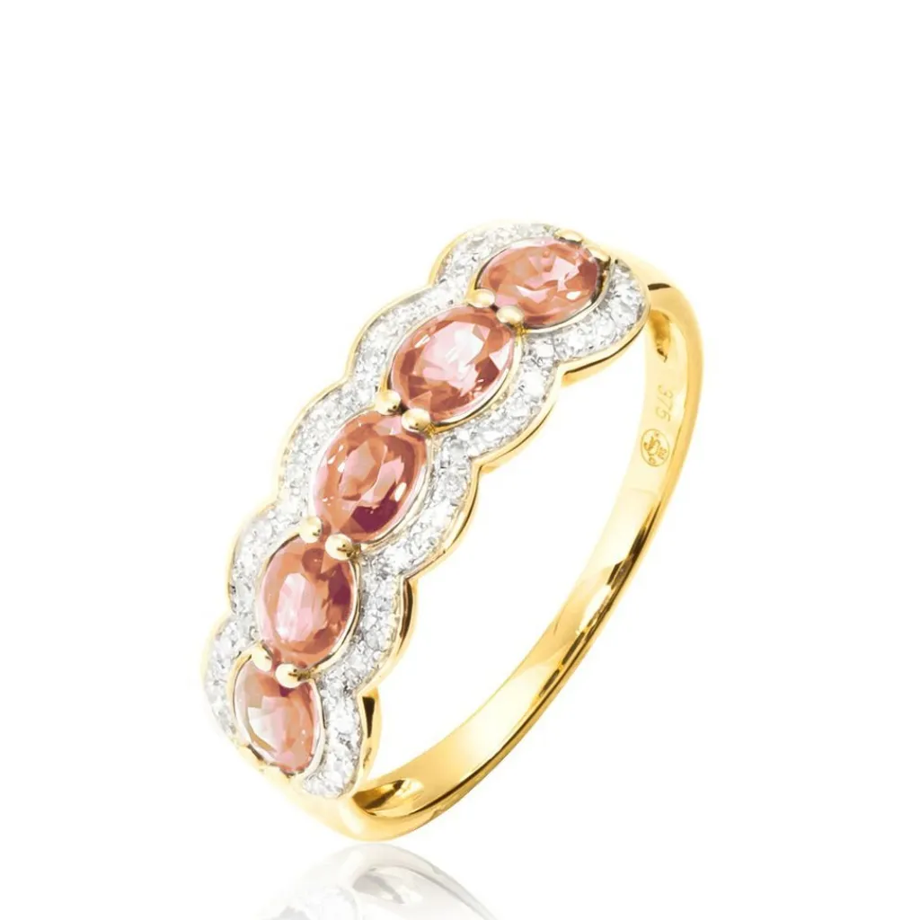 Histoire d'Or Bague Margaux Or Jaune Morganite Et Diamant Discount