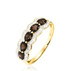 Histoire d'Or Bague Margaux Or Jaune Quartz Et Diamant