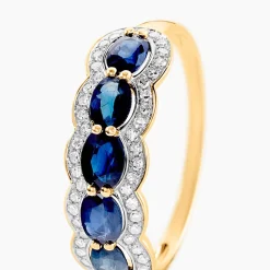 Histoire d'Or Bague Margaux Et Diamant or jaune saphir Outlet