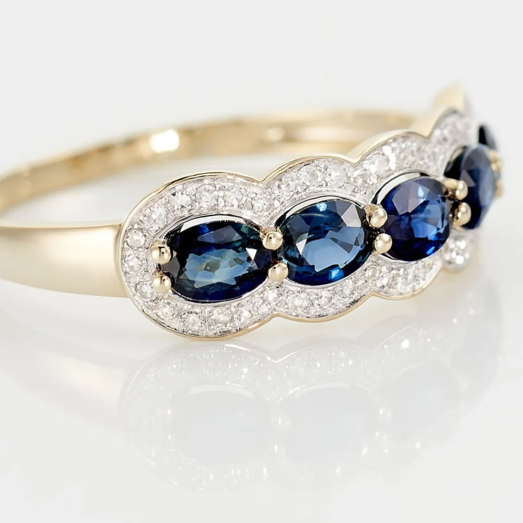 Histoire d'Or Bague Margaux Et Diamant or jaune saphir Outlet