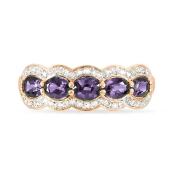 Histoire d'Or Bague Margaux Or Rose Amethyste Et Diamant Discount