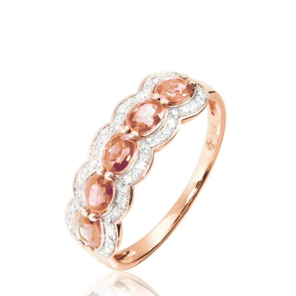 Histoire d'Or Bague Margaux Or Rose Morganite Et Diamant Sale