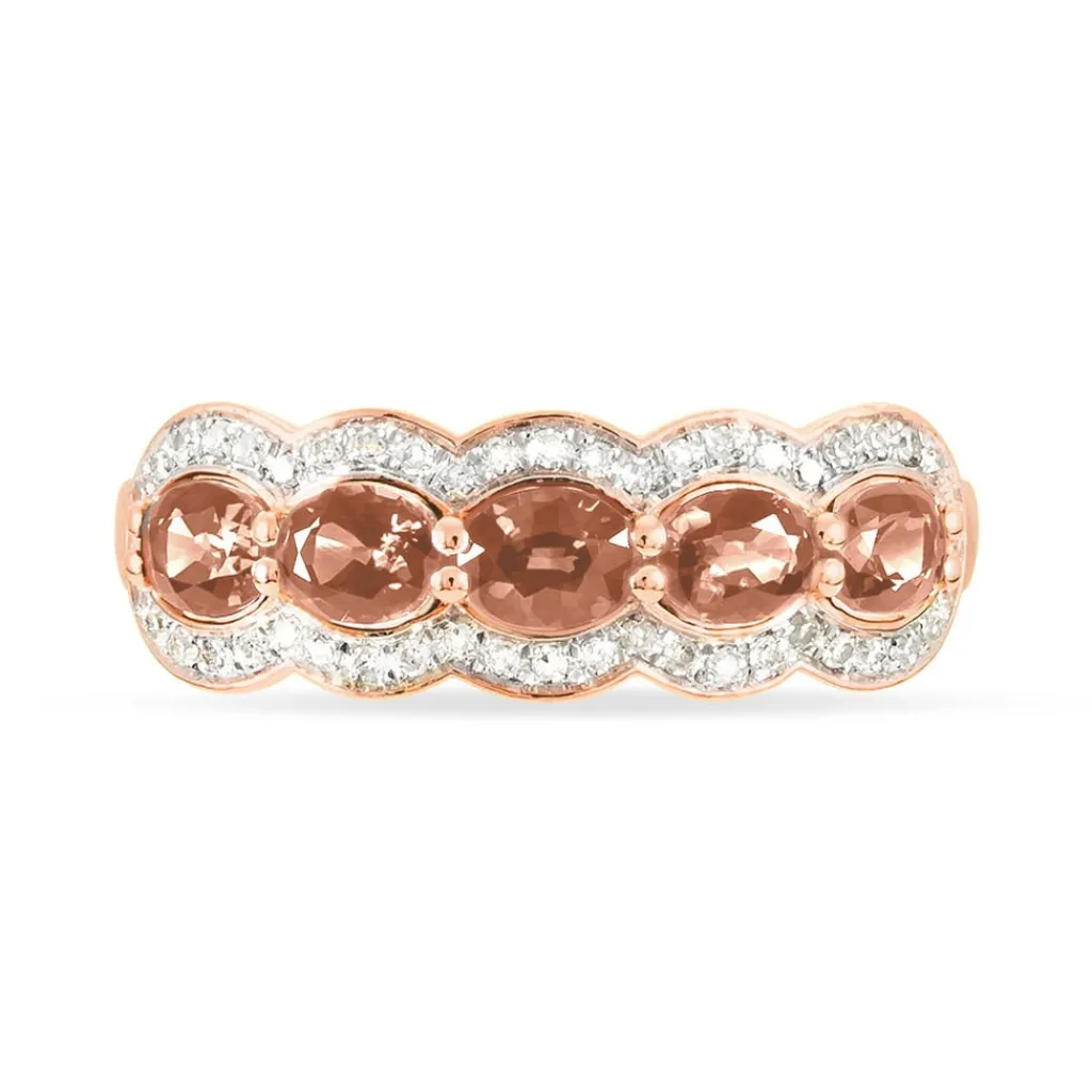 Histoire d'Or Bague Margaux Or Rose Morganite Et Diamant Best