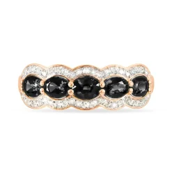 Histoire d'Or Bague Margaux Or Rose Onyx Et Diamant or rose onyx noir Best
