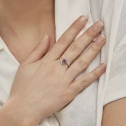 Histoire d'Or Bague Maria-serena Or Jaune Amethyste Et Oxyde De Zirconium or jaune amethyste violette Outlet