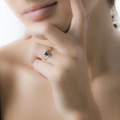 Histoire d'Or Bague Maria-serena or jaune saphir Outlet