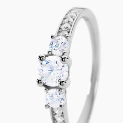 Histoire d'Or Bague Marie-angelina Argent Blanc Oxyde De Zirconium Online