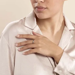 Histoire d'Or Bague Marina Or Blanc Diamant Discount