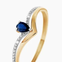 Histoire d'Or Bague Marjeta Diamant or jaune saphir Sale