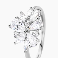 Histoire d'Or Bague Marquis Or Blanc Oxyde De Zirconium Best