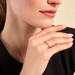 Histoire d'Or Bague Marquise Or Jaune Oxyde De Zirconium