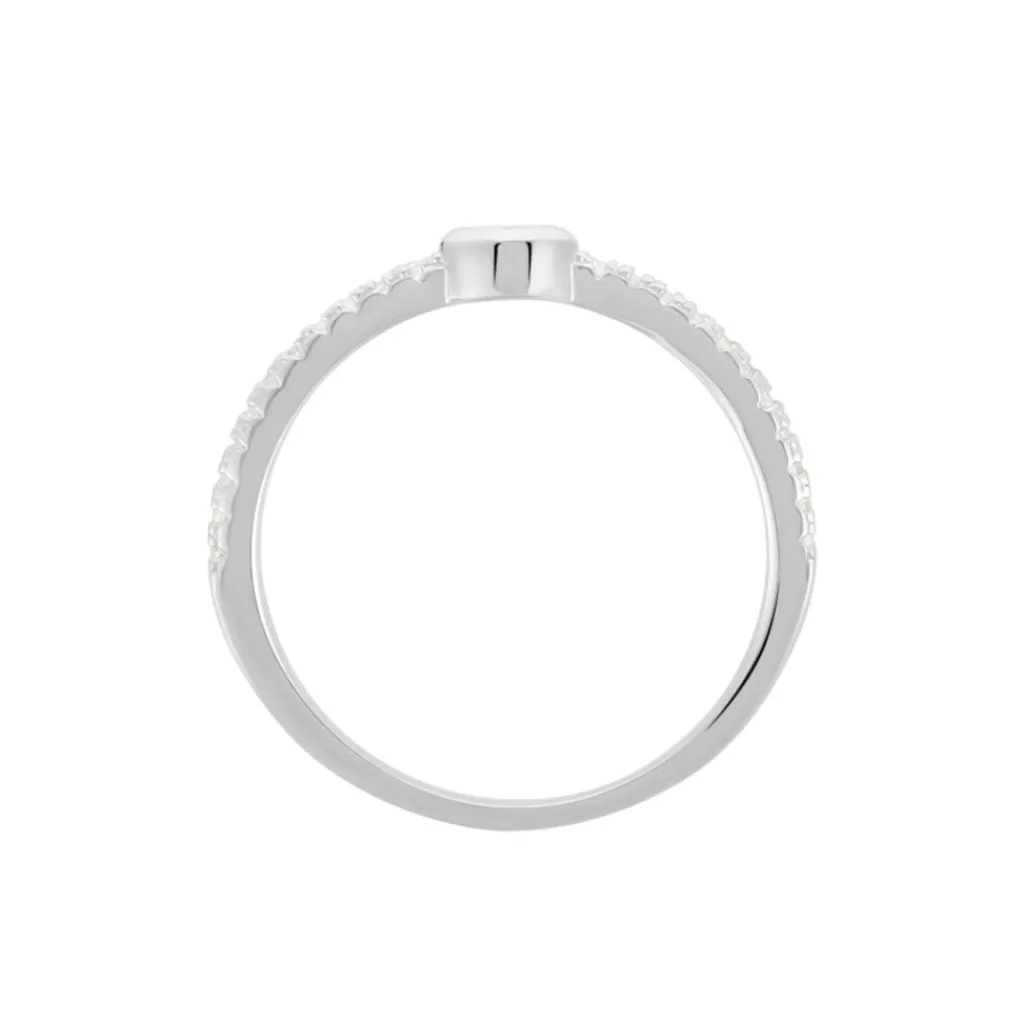 Histoire d'Or Bague Maryne Argent Blanc Oxyde De Zirconium