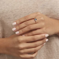 Histoire d'Or Bague Mathilde Or Rose Topaze Et Oxyde De Zirconium Sale