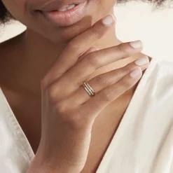 Histoire d'Or Bague Mauna Or Jaune Oxyde De Zirconium Hot