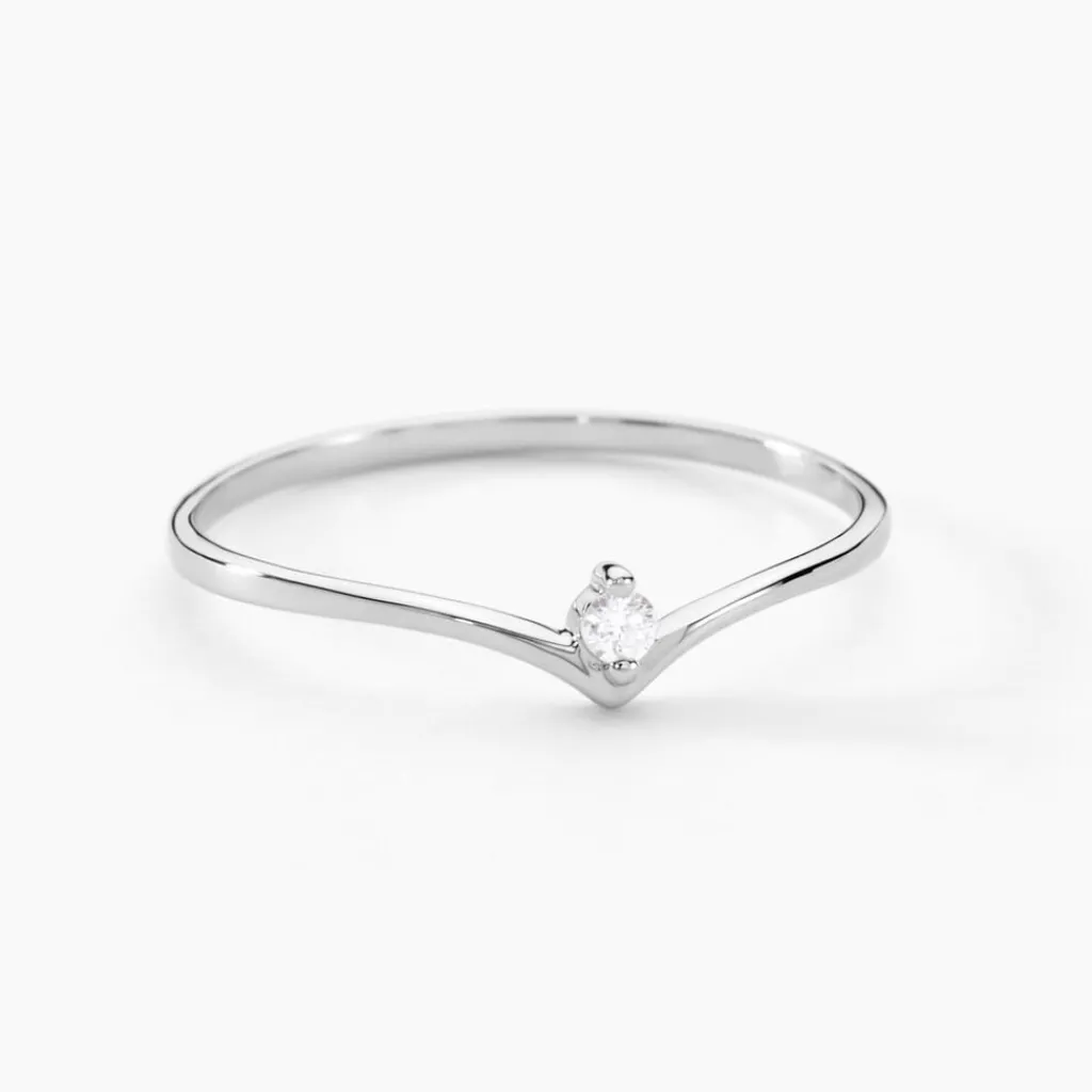 Histoire d'Or Bague Maye or blanc diamant