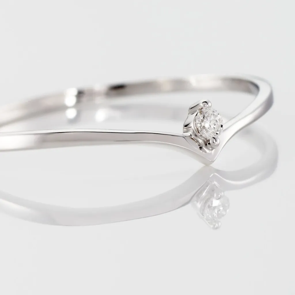 Histoire d'Or Bague Maye or blanc diamant