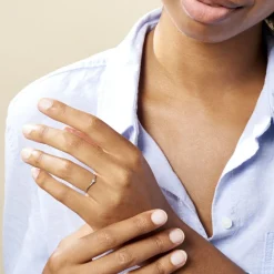 Histoire d'Or Bague Maye or blanc diamant