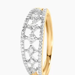 Histoire d'Or Bague Meirion Or Blanc Diamant Synthétique New