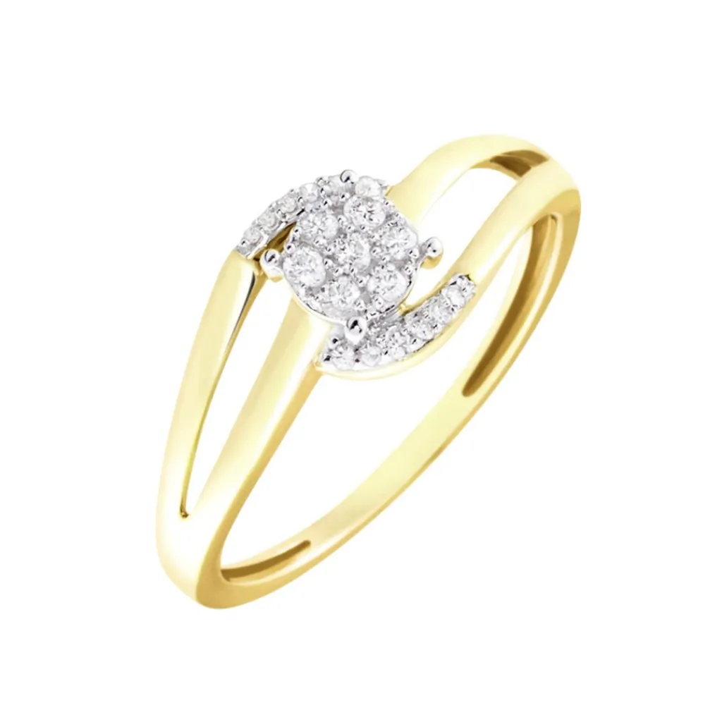Histoire d'Or Bague Melinia Or Jaune Diamant