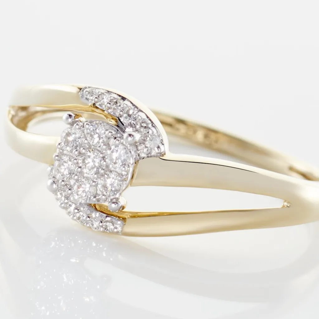 Histoire d'Or Bague Melinia Or Jaune Diamant