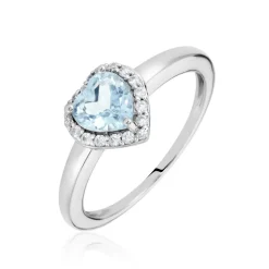 Histoire d'Or Bague Meliora Or Blanc Topaze Bleu Sky Oxyde De Zirconium Online