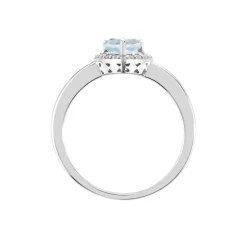 Histoire d'Or Bague Meliora Or Blanc Topaze Bleu Sky Oxyde De Zirconium Online