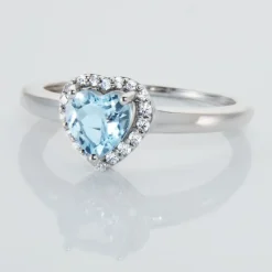 Histoire d'Or Bague Meliora Or Blanc Topaze Bleu Sky Oxyde De Zirconium Online