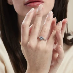 Histoire d'Or Bague Meliora Or Blanc Topaze Bleu Sky Oxyde De Zirconium Online