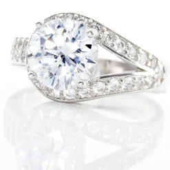 Histoire d'Or Bague Melisse Argent Blanc Oxyde De Zirconium Sale