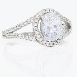 Histoire d'Or Bague Melyssa Argent Blanc Oxyde De Zirconium Outlet