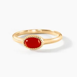 Histoire d'Or Bague Memory Plaqué Or Jaune Pierre De Synthese New