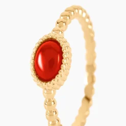 Histoire d'Or Bague Memory Plaqué Or Jaune Pierre De Synthese Best