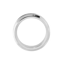 Histoire d'Or Bague Men's Steel Acier Blanc