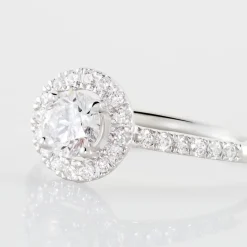 Histoire d'Or Bague Mentoura Or Blanc Diamant Synthétique