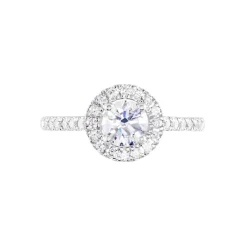 Histoire d'Or Bague Mentoura Platine Blanc Diamant Synthétique Best