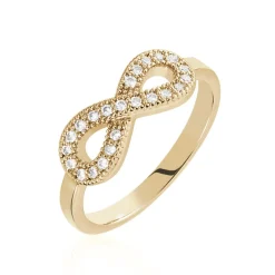 Histoire d'Or Bague Merane Plaqué Or Jaune Oxyde De Zirconium Hot