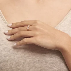 Histoire d'Or Bague Merane Plaqué Or Jaune Oxyde De Zirconium Hot