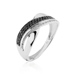 Histoire d'Or Bague Merlin Or Blanc Diamant Online