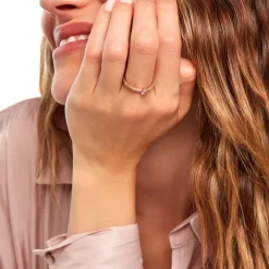 Histoire d'Or Bague Mireilla Plaqué Or Doré Oxyde De Zirconium plaqué or jaune oxyde rose Outlet